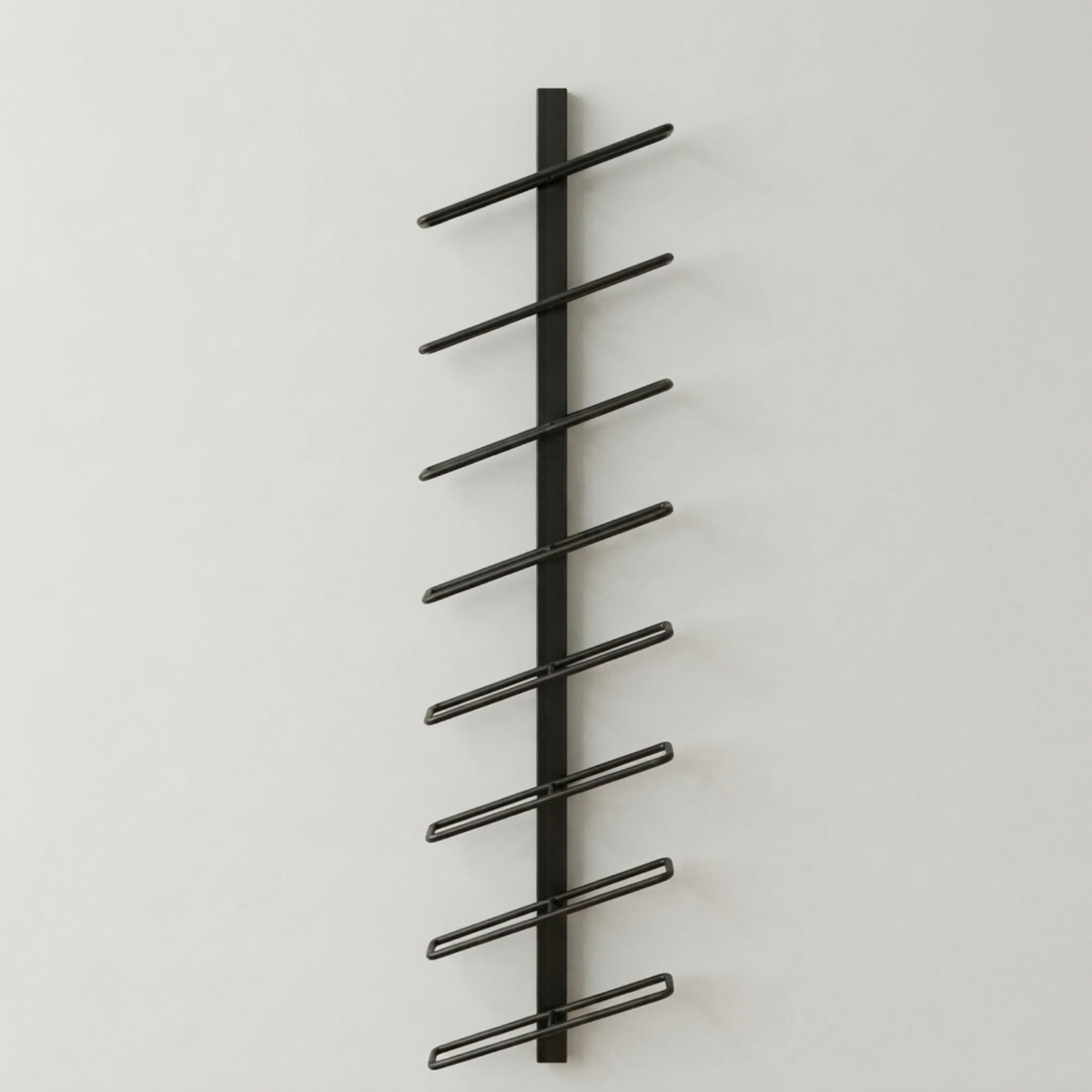 Vinea Vintessa - Minimalistisch Wandgemonteerd Metalen Wijnrek voor 8 Flessen