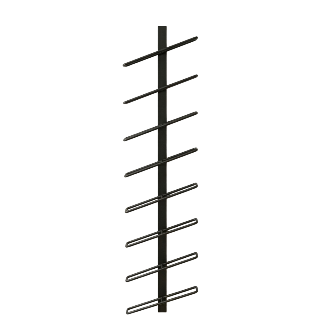 Vinea Vintessa - Minimalistisch Wandgemonteerd Metalen Wijnrek voor 8 Flessen